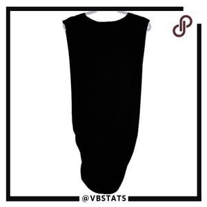 Project Social T Women's Sleeveless Ruched Side Bodycon Mini Dress Black Medium